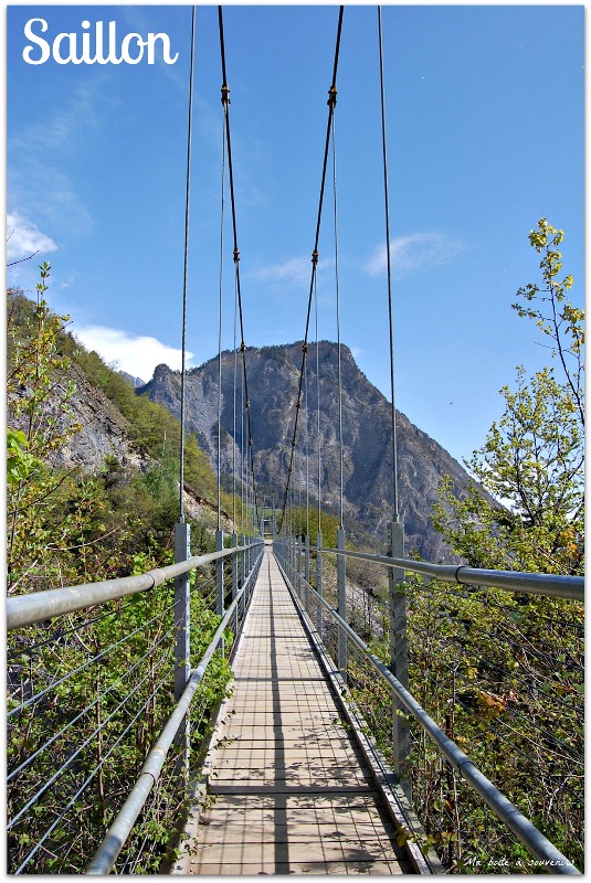 Passerelle Farinet Saillon, Valais