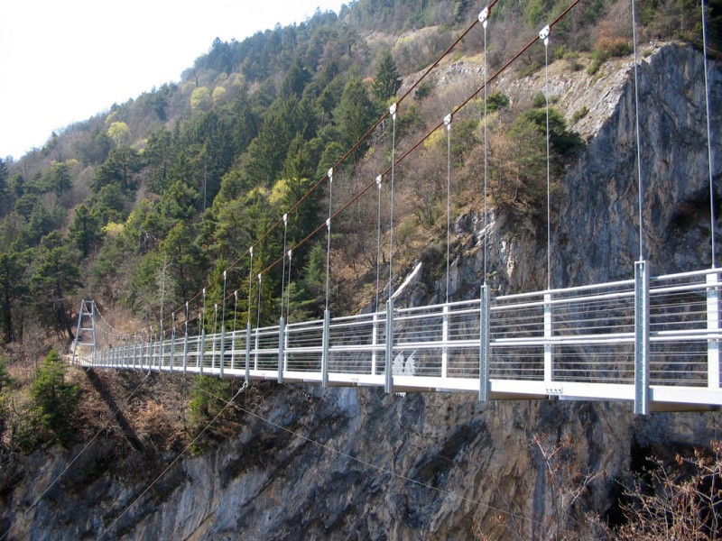 Passerelle Farinet Saillon, Valais