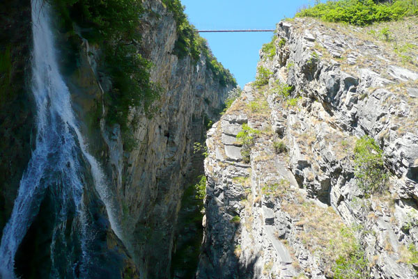 Saillon Valais Passerelle  Farinet